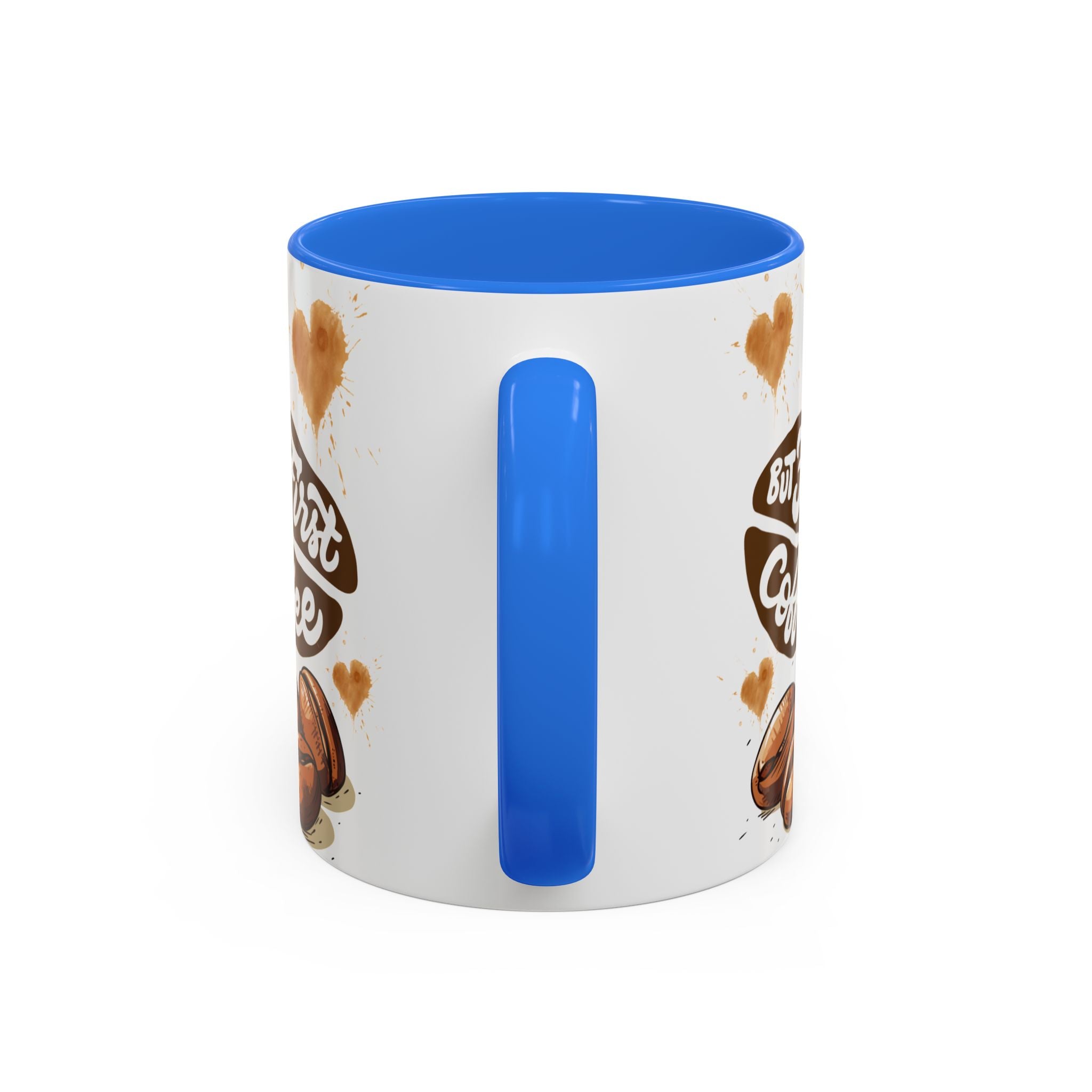 Cute Highland Cow Coffee Mug — "But First Coffee" Colorful Ceramic Mug (11oz/15oz)