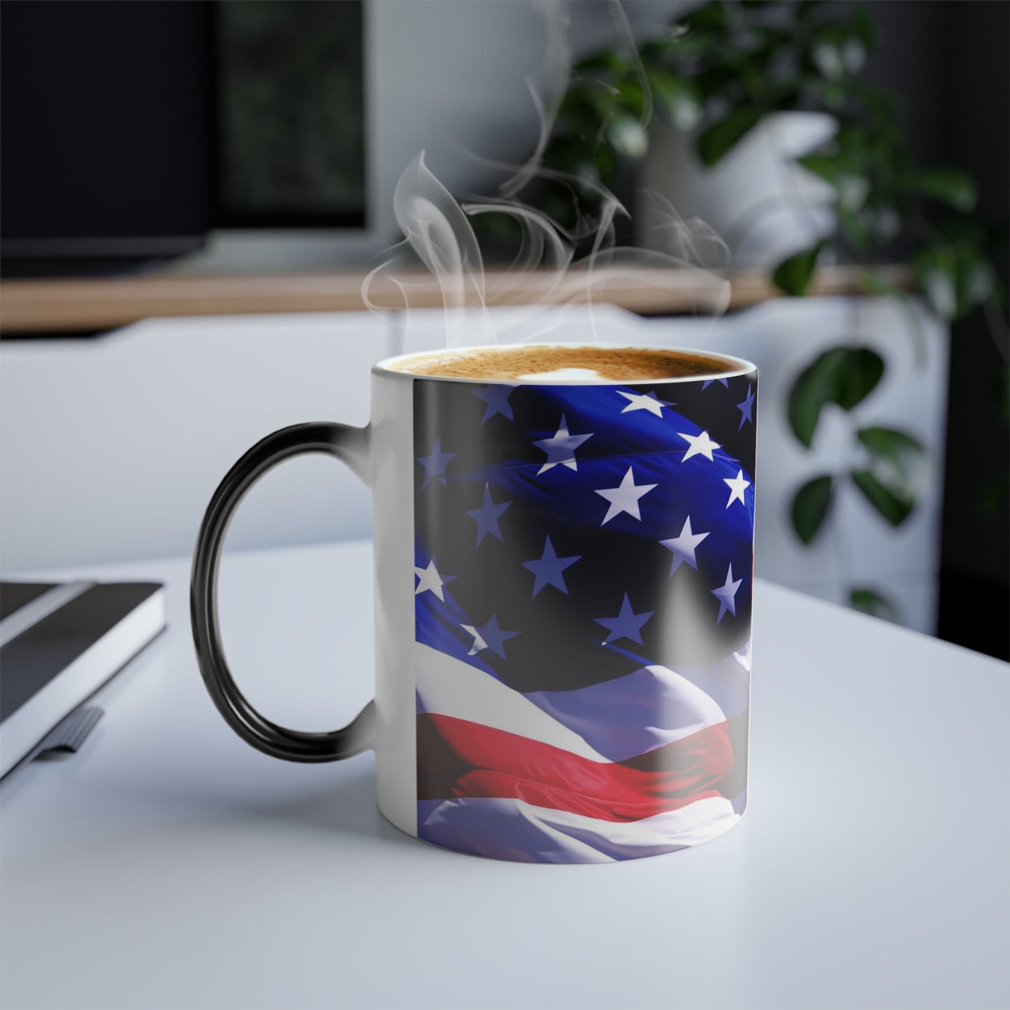 Show Your American Pride: Featuring the Stars and Stripes Color Morphing Mug, 11oz