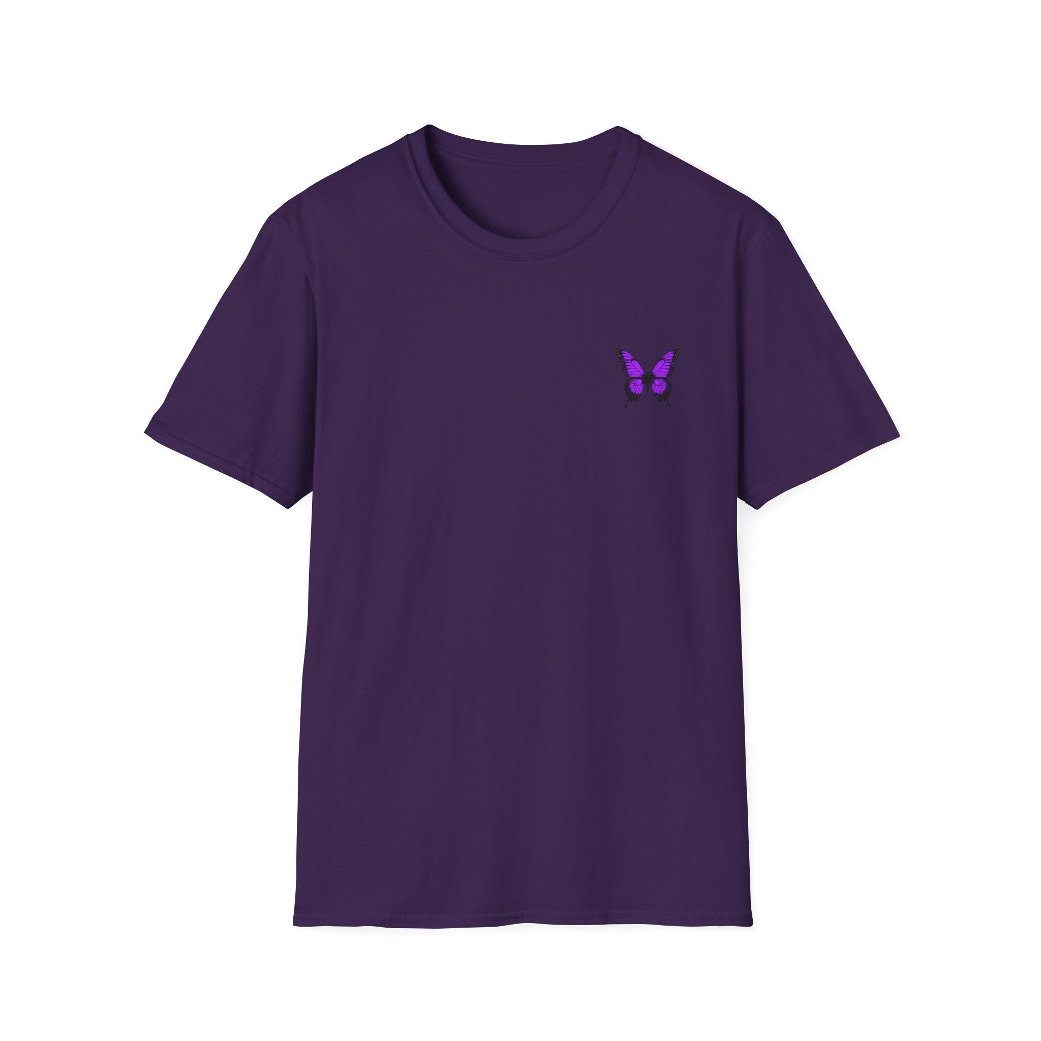 Gothic Butterfly Skull T-Shirt - Unisex Softstyle Tee
