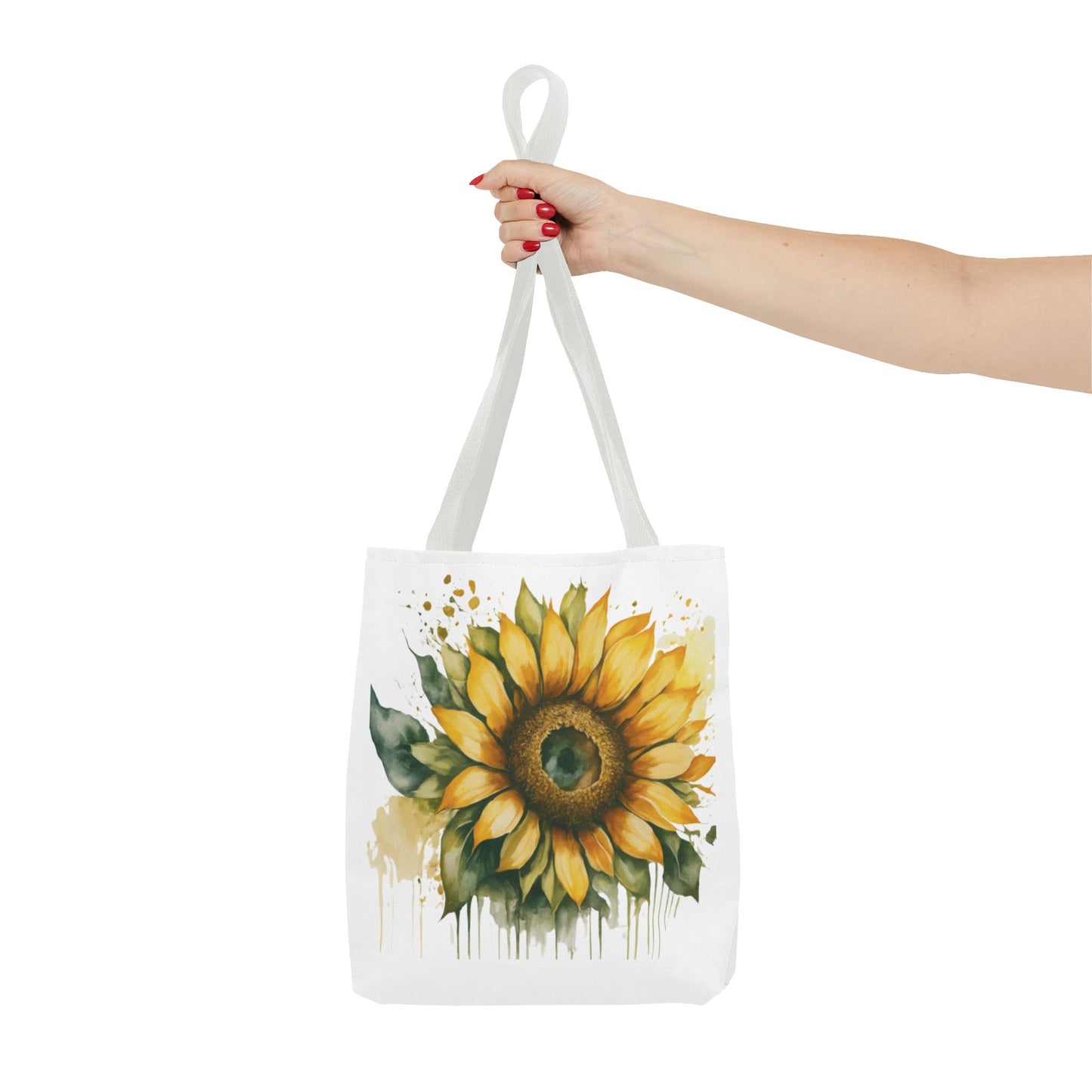 Sunflower Motivational Tote Bag - Stay Focus On The Positive, Eco-Friendly Carryall, Floral Shopping Bag, Gift for Friends, Summer Essential