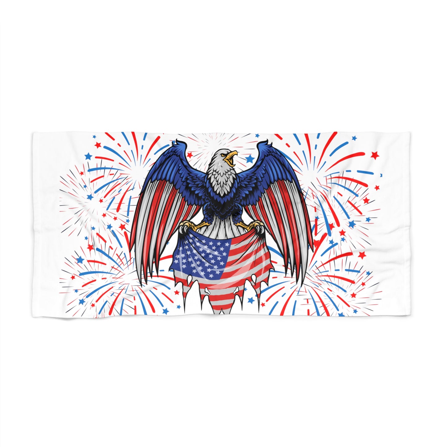 Beach Bliss with an American Eagle Beach Towel for the Fourth of July