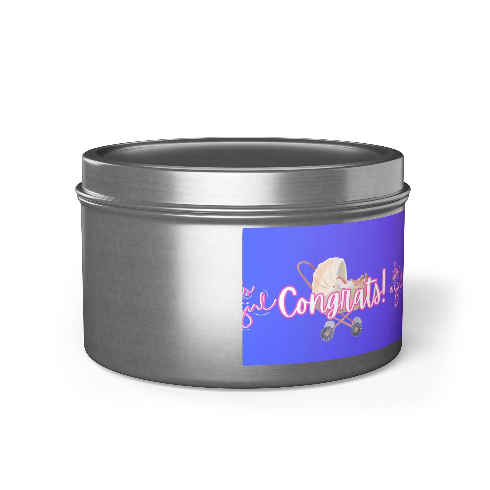 "Welcome to the World" - A Collection of Girl Baby Candles! Tin Candles
