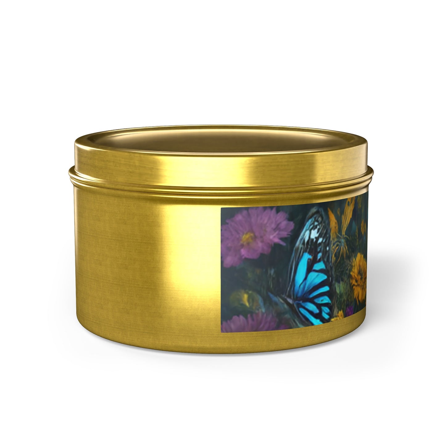 Beautiful Sunflower Design Tin Candles