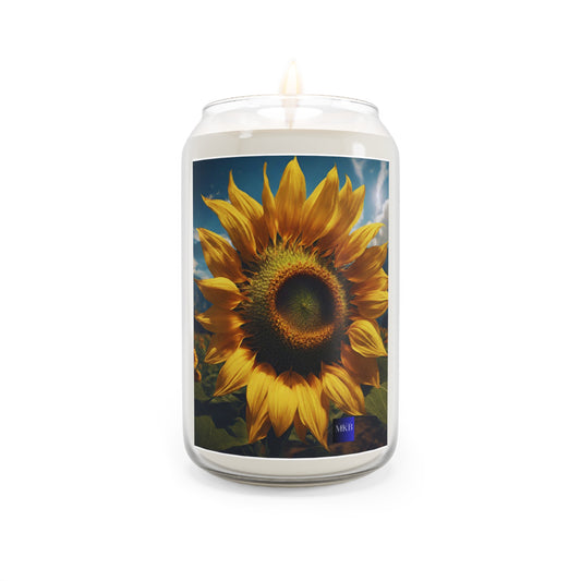 Sunflower Scented Candle, Soy Wax Blend Candles, 13.75oz