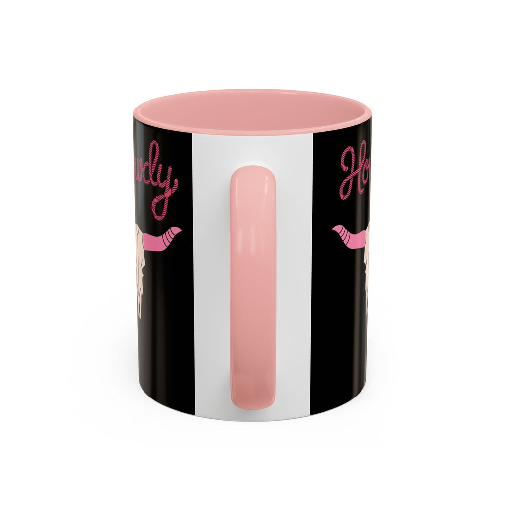 Cowgirl Coffee Mug — Howdy Pink Western Accent Mug (11/15oz)