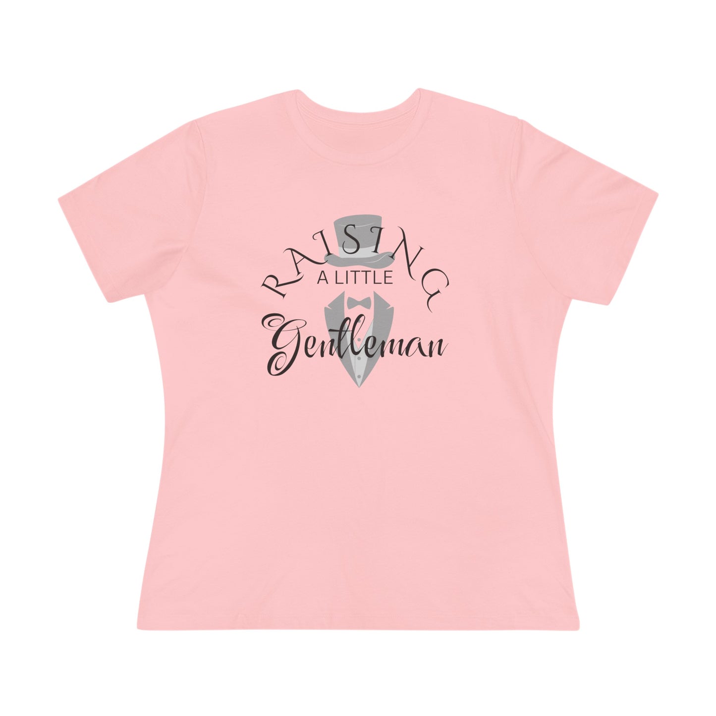 Matching T-Shirt for Women's & Child: Raising a Little Gentleman Softstyle Cotton Tee