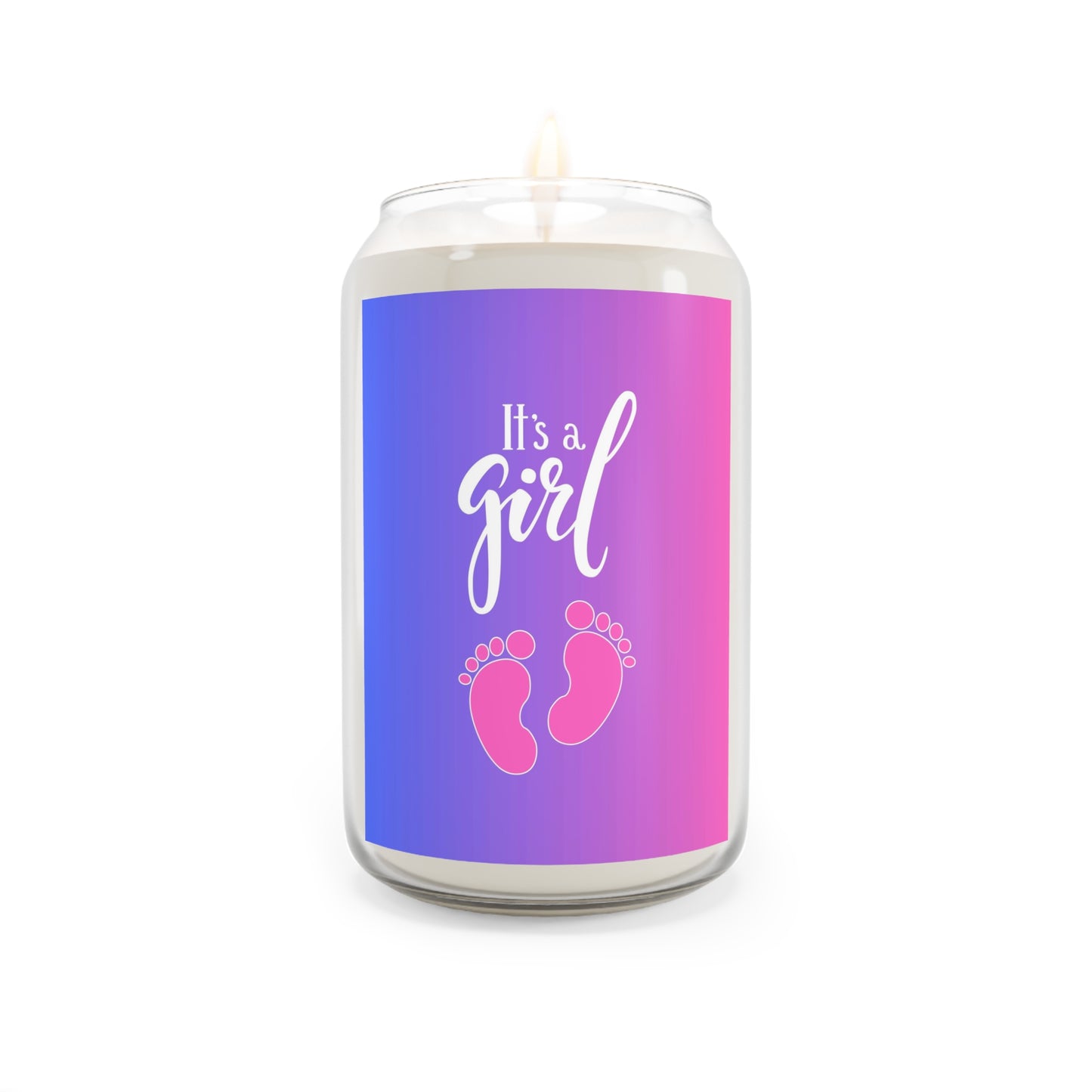 "Welcome to the World" collection! Light a Flame and Celebrate the Girl Arrival Scented Candle, 13.75oz