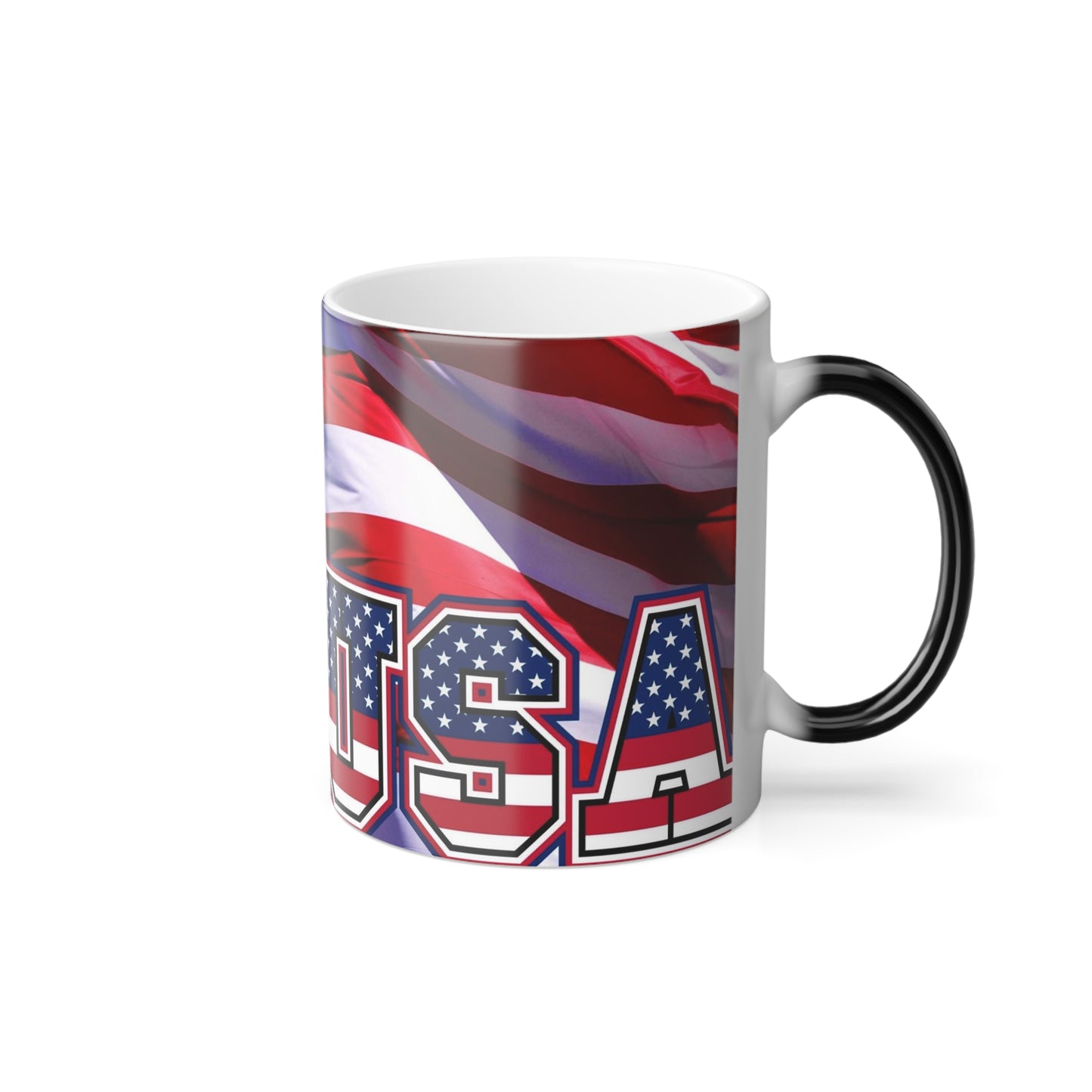 Show Your American Pride: Featuring the Stars and Stripes Color Morphing Mug, 11oz