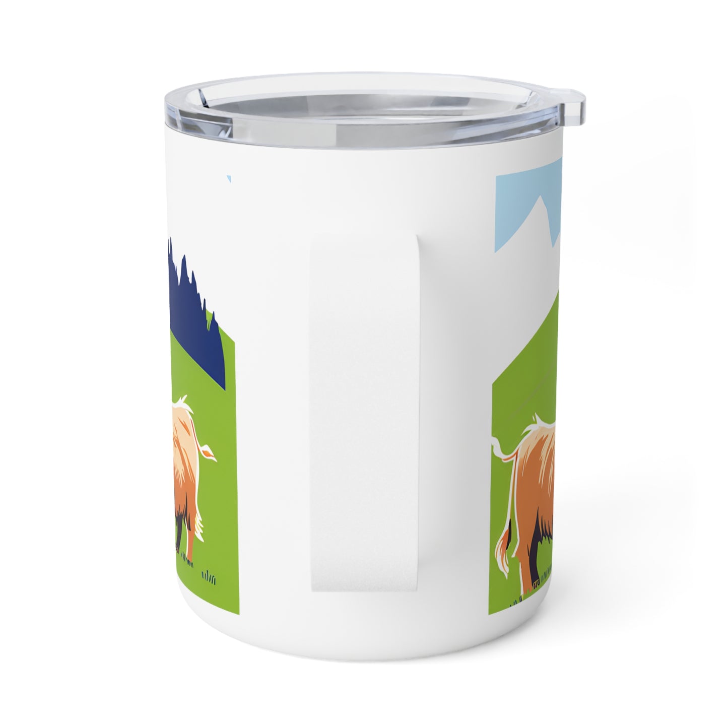 Highland Cow Insulated Coffee Mug | Cute Cow Mug, Animal Lover Gift, Nature-Inspired Mug, Farmhouse Decor, Hot Beverage Container