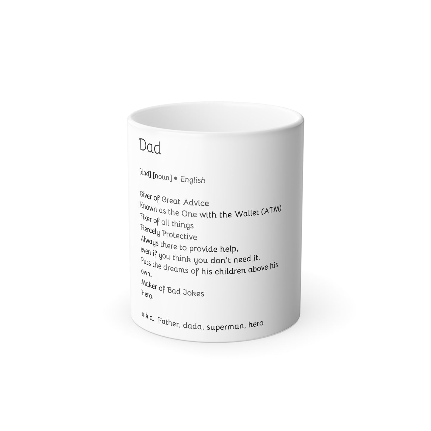 Dad Color Morphing Mug, 11oz