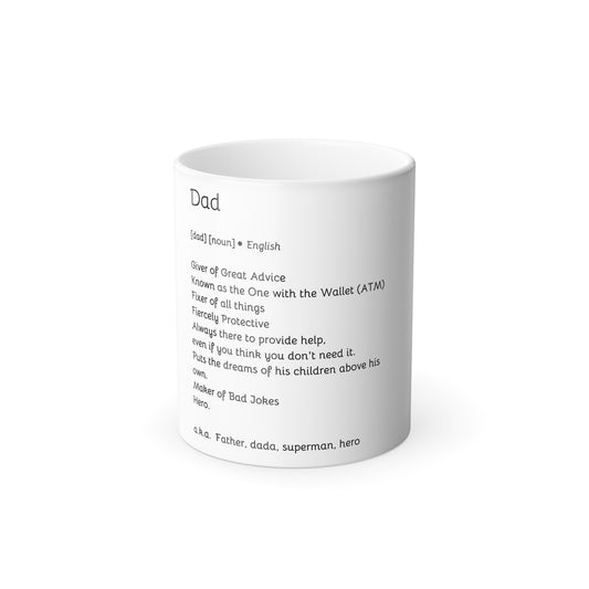 Dad Color Morphing Mug, 11oz