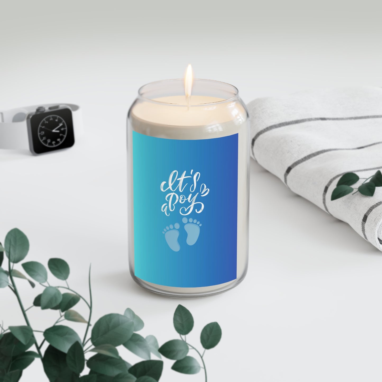 "Welcome to the World" collection! Light a Flame and Celebrate the Arrival Scented Candle, 13.75oz