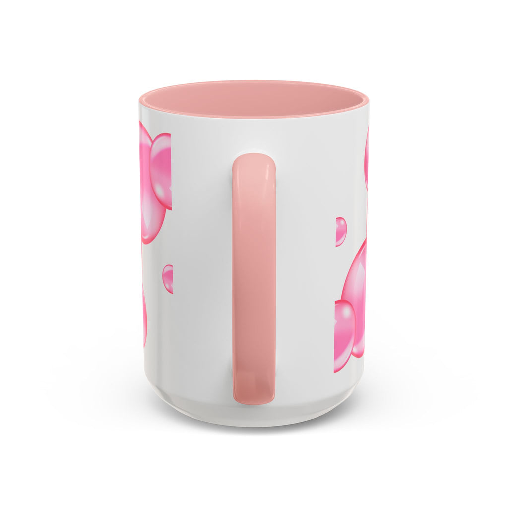 Cute Highland Cow Coffee Mug Saying Just a Wee Bit Moo-dy Pink Accent Mug