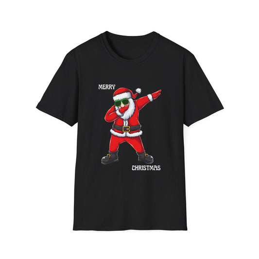 Dabbing Santa T-Shirt — "Merry Christmas" Funny Holiday Tee