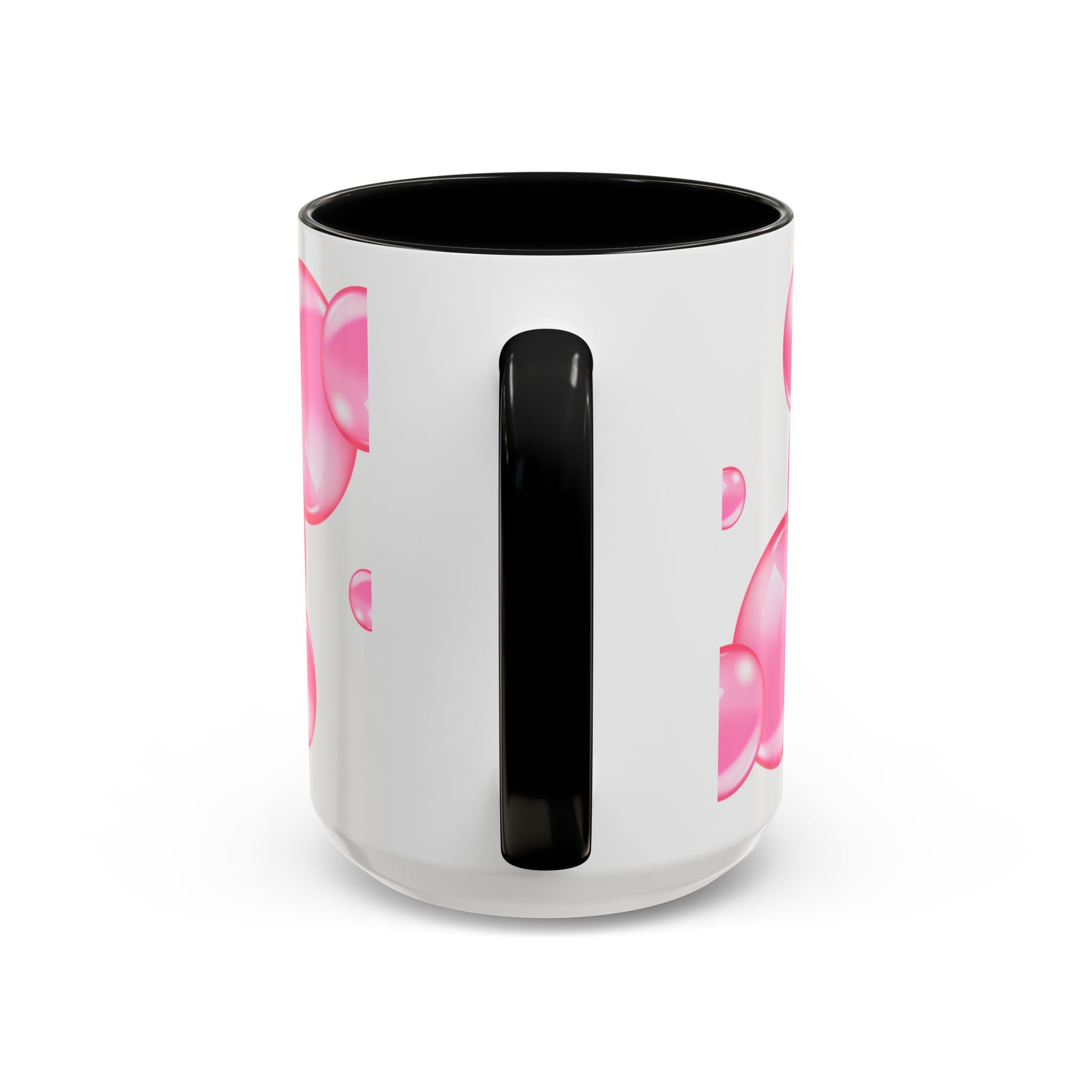 Cute Highland Cow Coffee Mug Saying Just a Wee Bit Moo-dy Pink Accent Mug