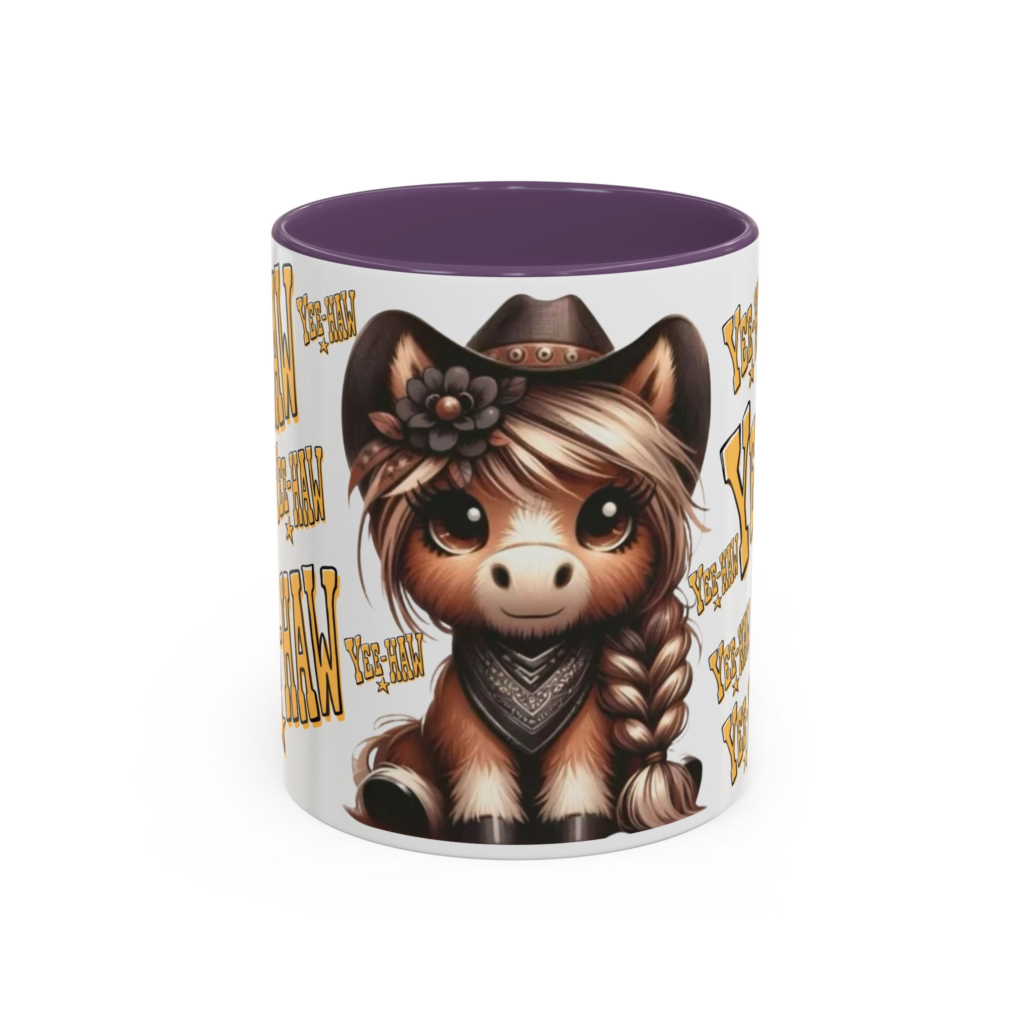 Cowgirl Pony Illustration Mug | Yee-Haw Accent Coffee Mug 11oz/15oz