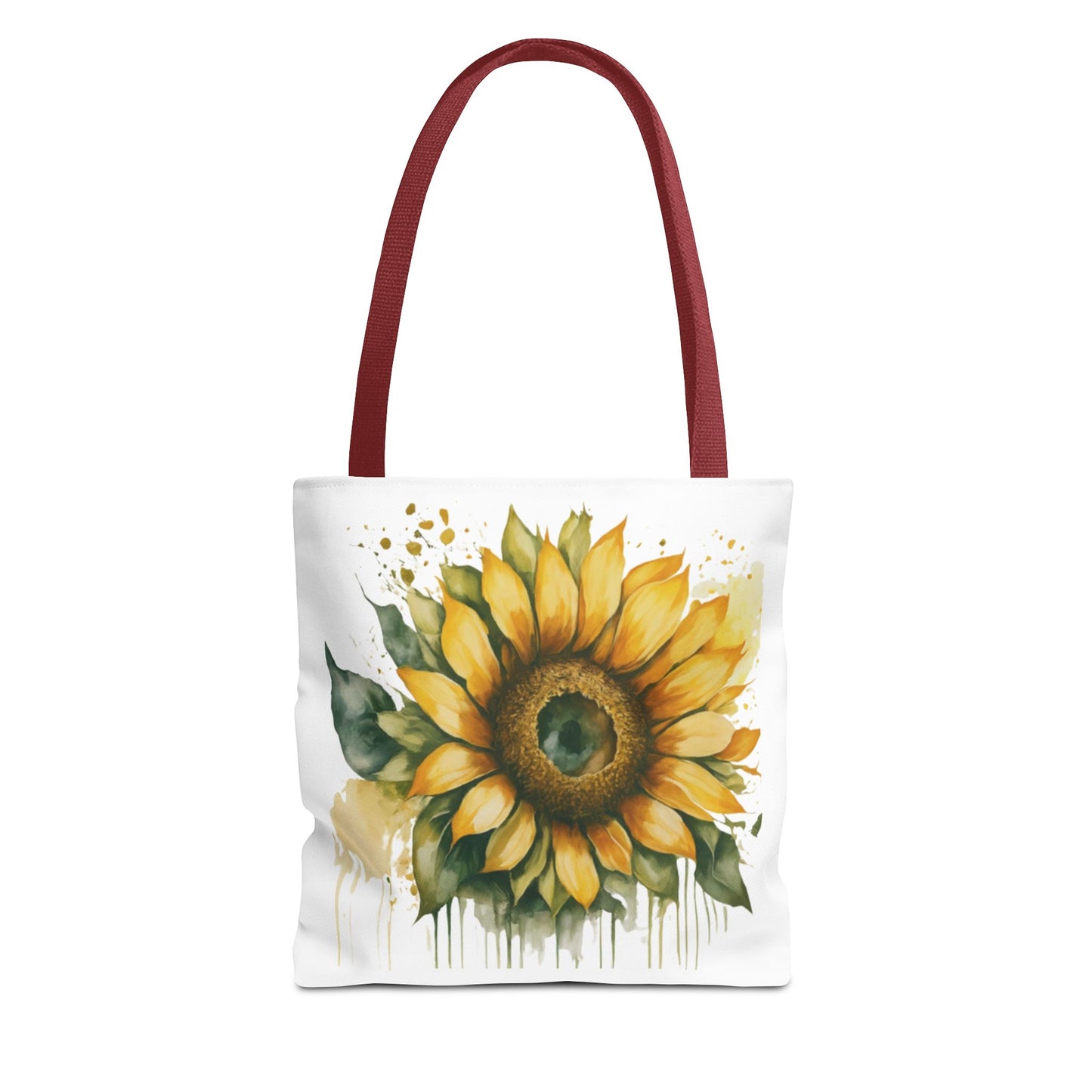 Sunflower Motivational Tote Bag - Stay Focus On The Positive, Eco-Friendly Carryall, Floral Shopping Bag, Gift for Friends, Summer Essential