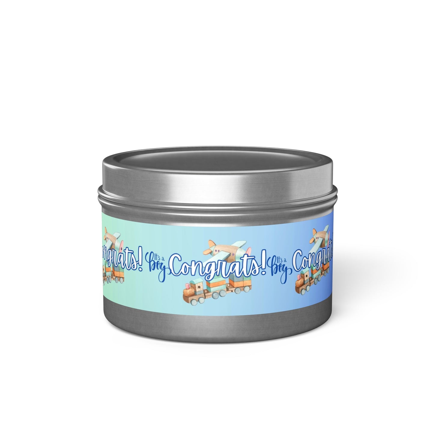 "Welcome to the World" - A Collection of Boy Baby Candles! Tin Candles