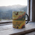 Blooming Hydration: Sunflower Color Morphing Mug, 11oz