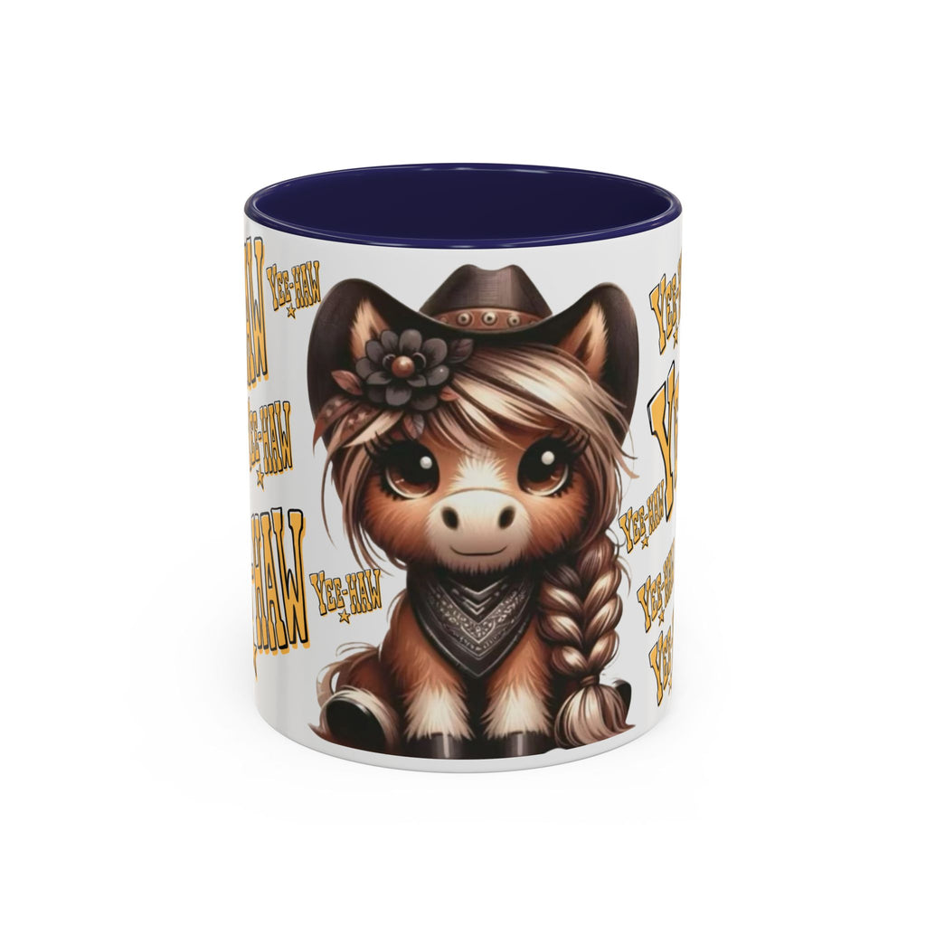 Cowgirl Pony Illustration Mug | Yee-Haw Accent Coffee Mug 11oz/15oz