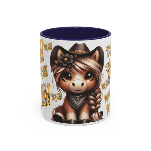 Cowgirl Pony Illustration Mug | Yee-Haw Accent Coffee Mug 11oz/15oz