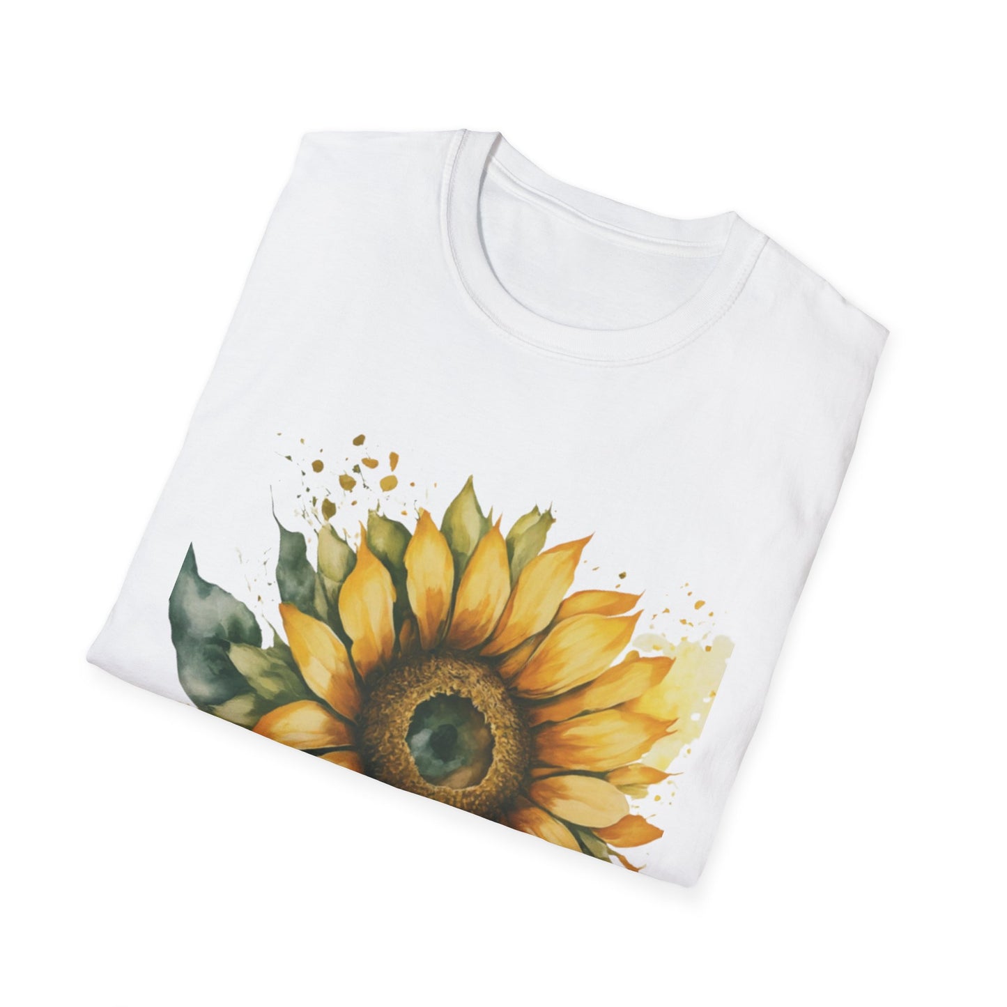 Sunflower Unisex Softstyle T-Shirt | Floral Tee for Nature Lovers, Gift for Birthdays, Summer Parties, Garden Events, Eco-Friendly Fashion