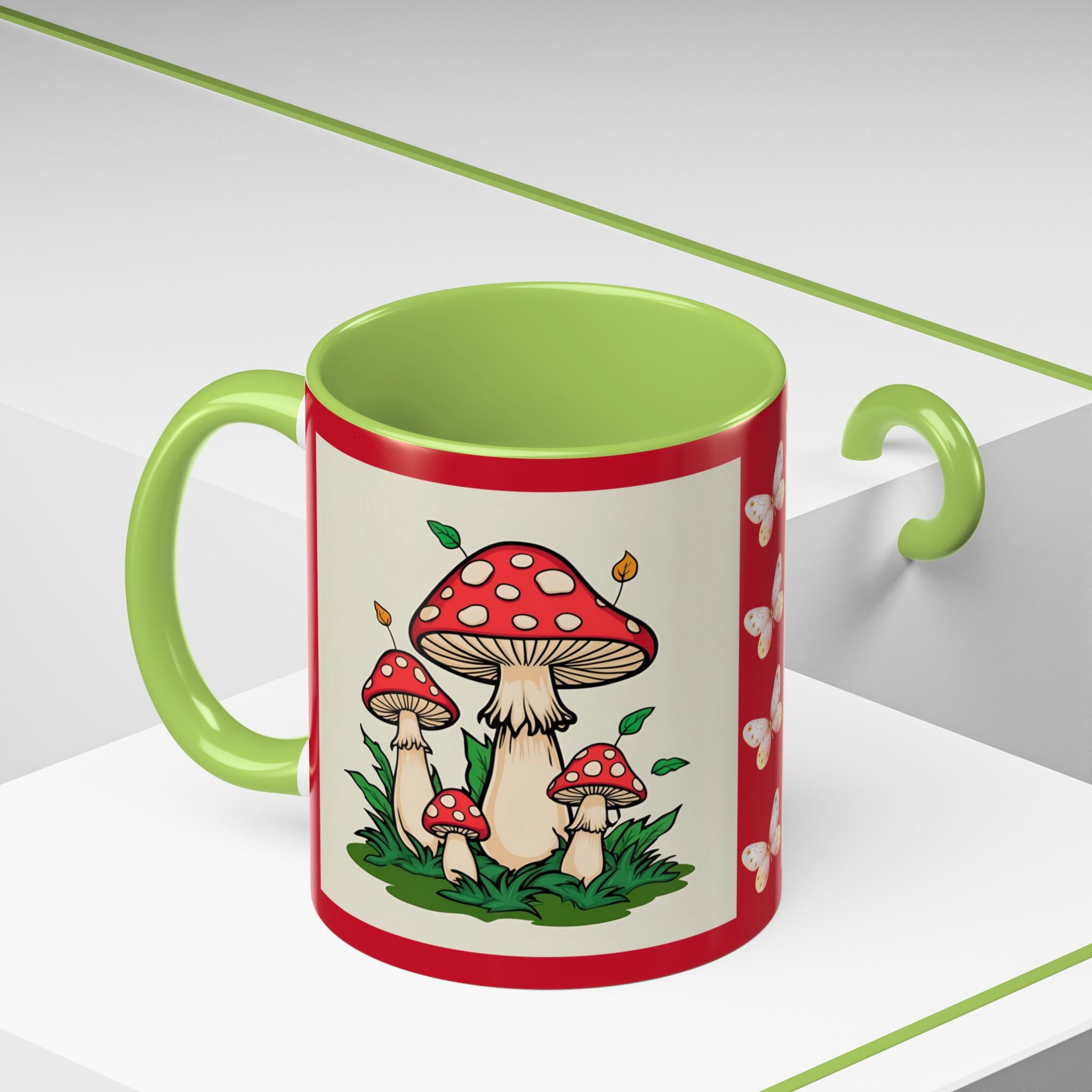 Mushroom Coffee Mug Accent Toadstool Design