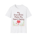 Hearts Full, Smiles Wide: New "My Grandkids Make My Heart Happy" Tees! Softstyle T-Shirt