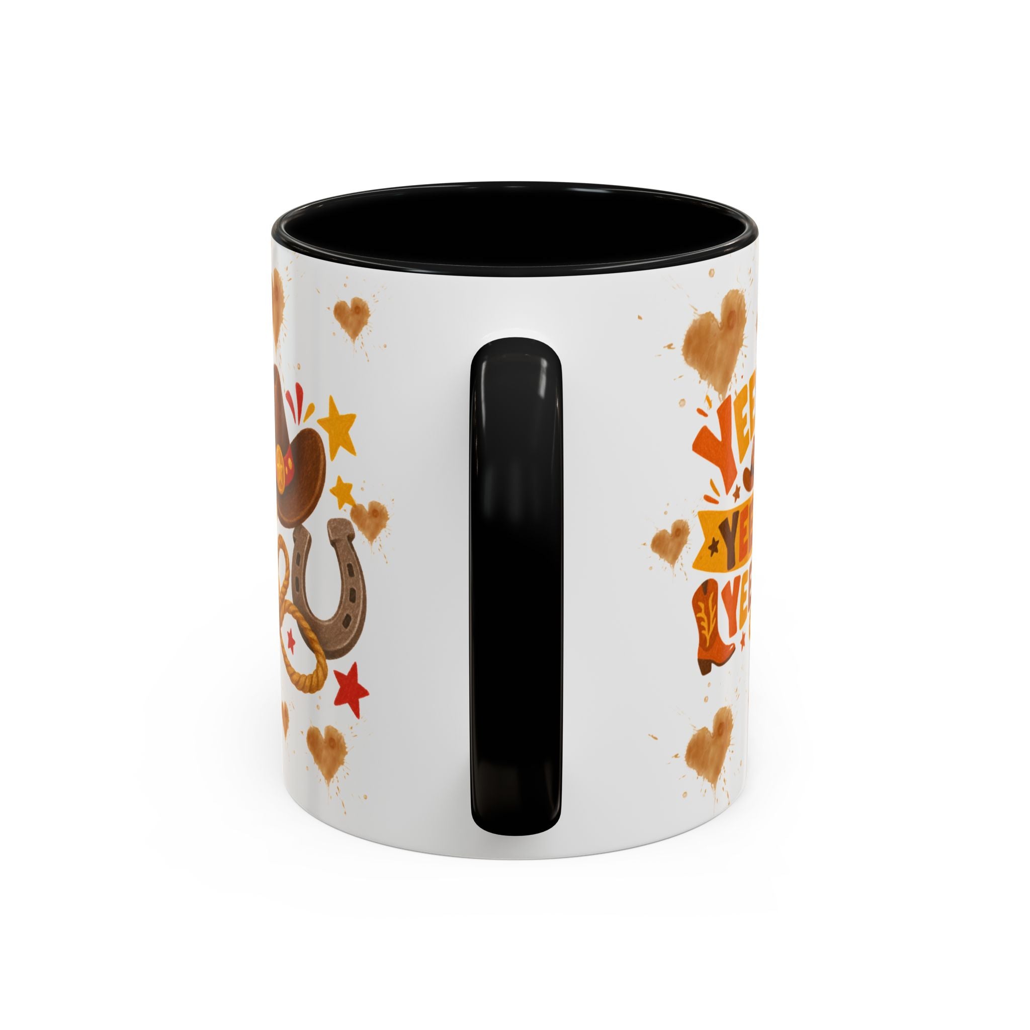 Cowgirl Pony Mug | Cute Western Horse Coffee Cup, Accent Black Handle