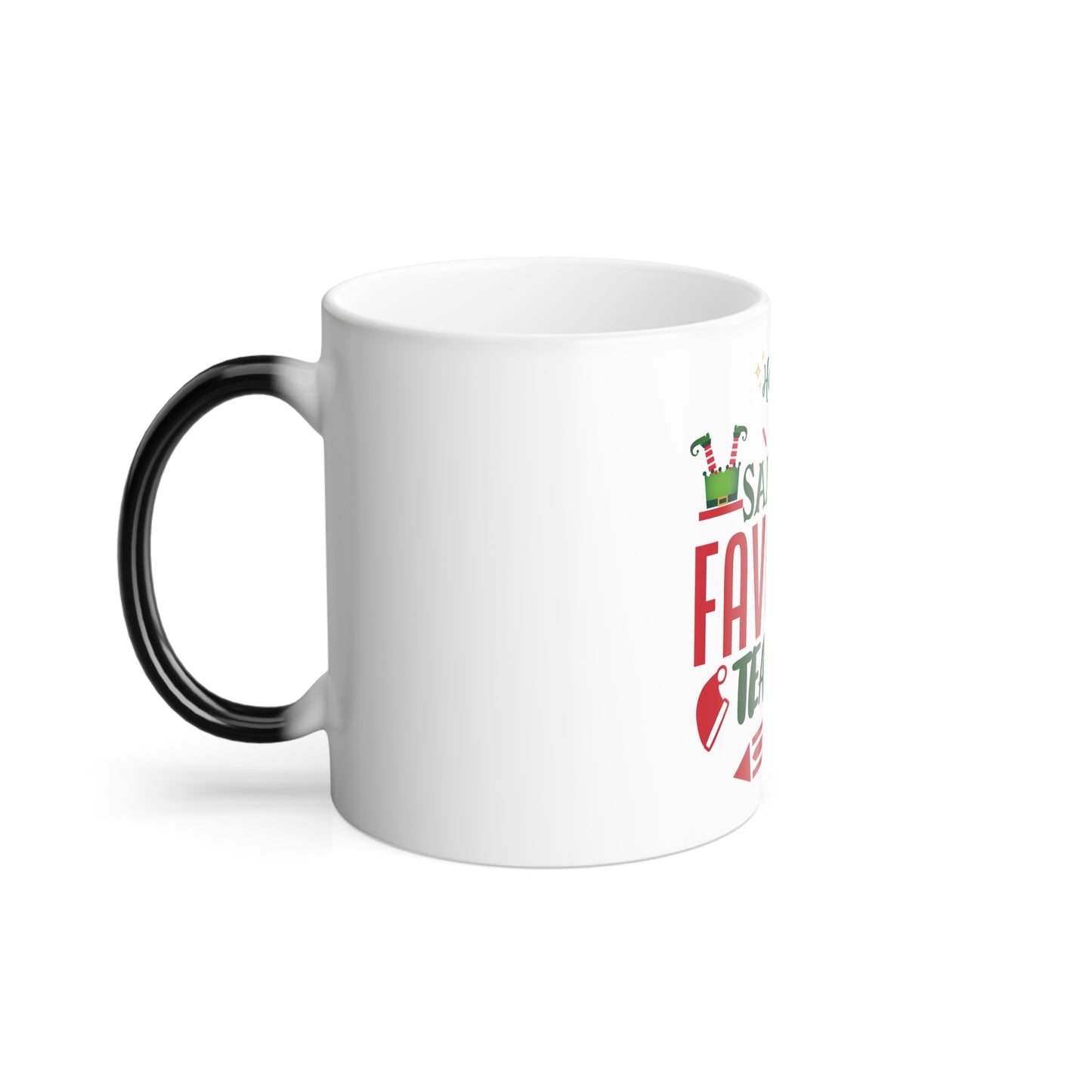 Christmas Gift for "Favorite" Teacher Color Morphing Mug, 11oz