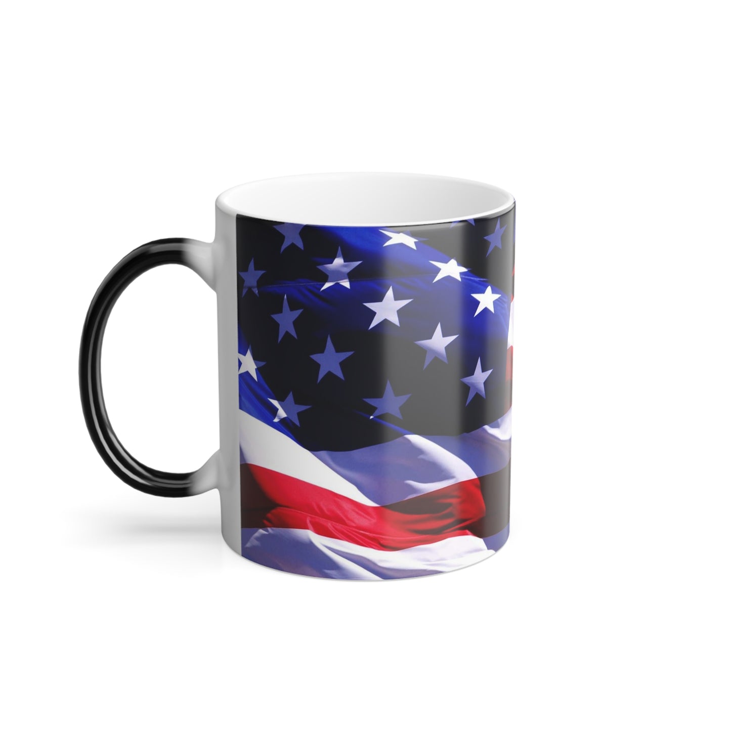 Show Your American Pride: Featuring the Stars and Stripes Color Morphing Mug, 11oz