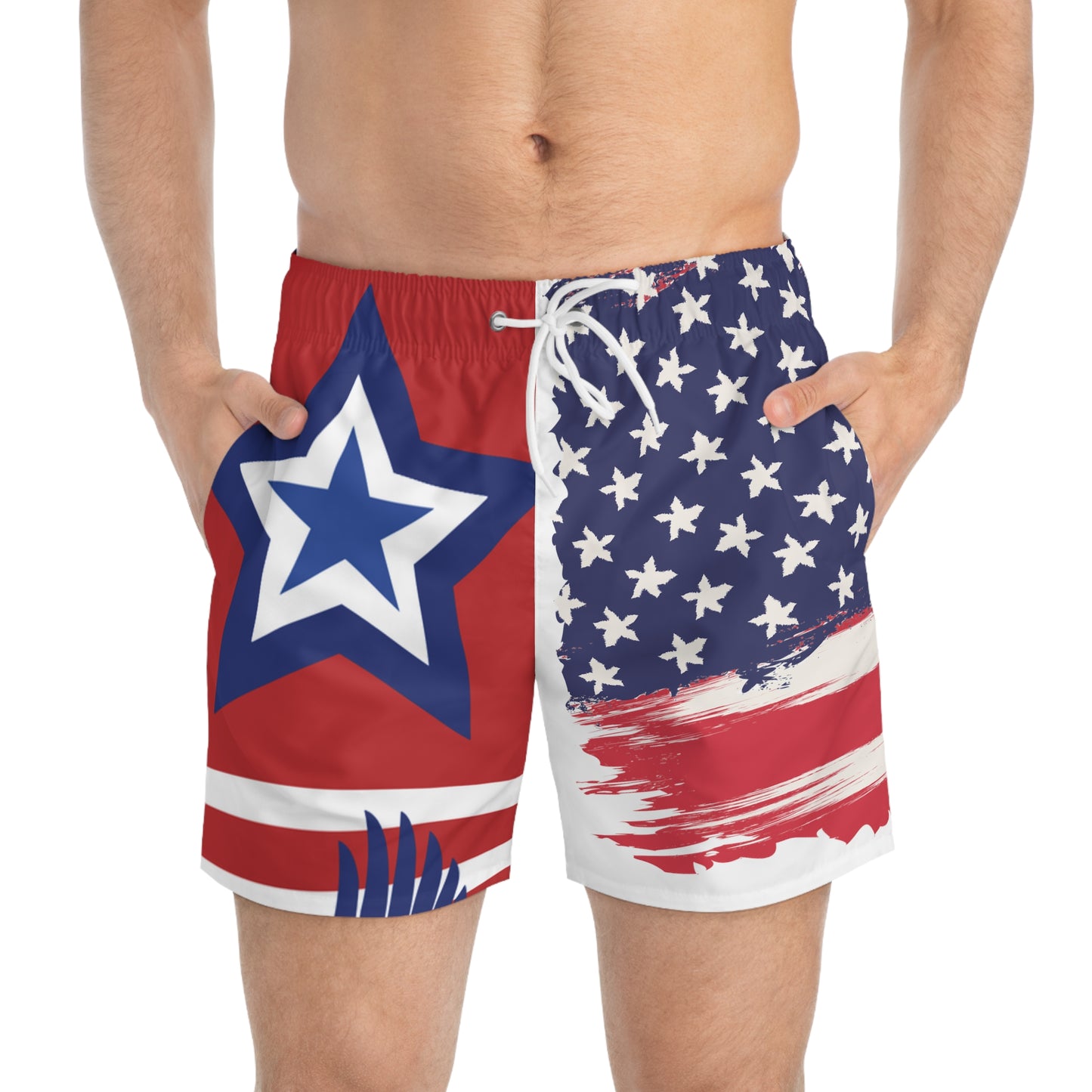 Fourth of July Swim Trunks (AOP)