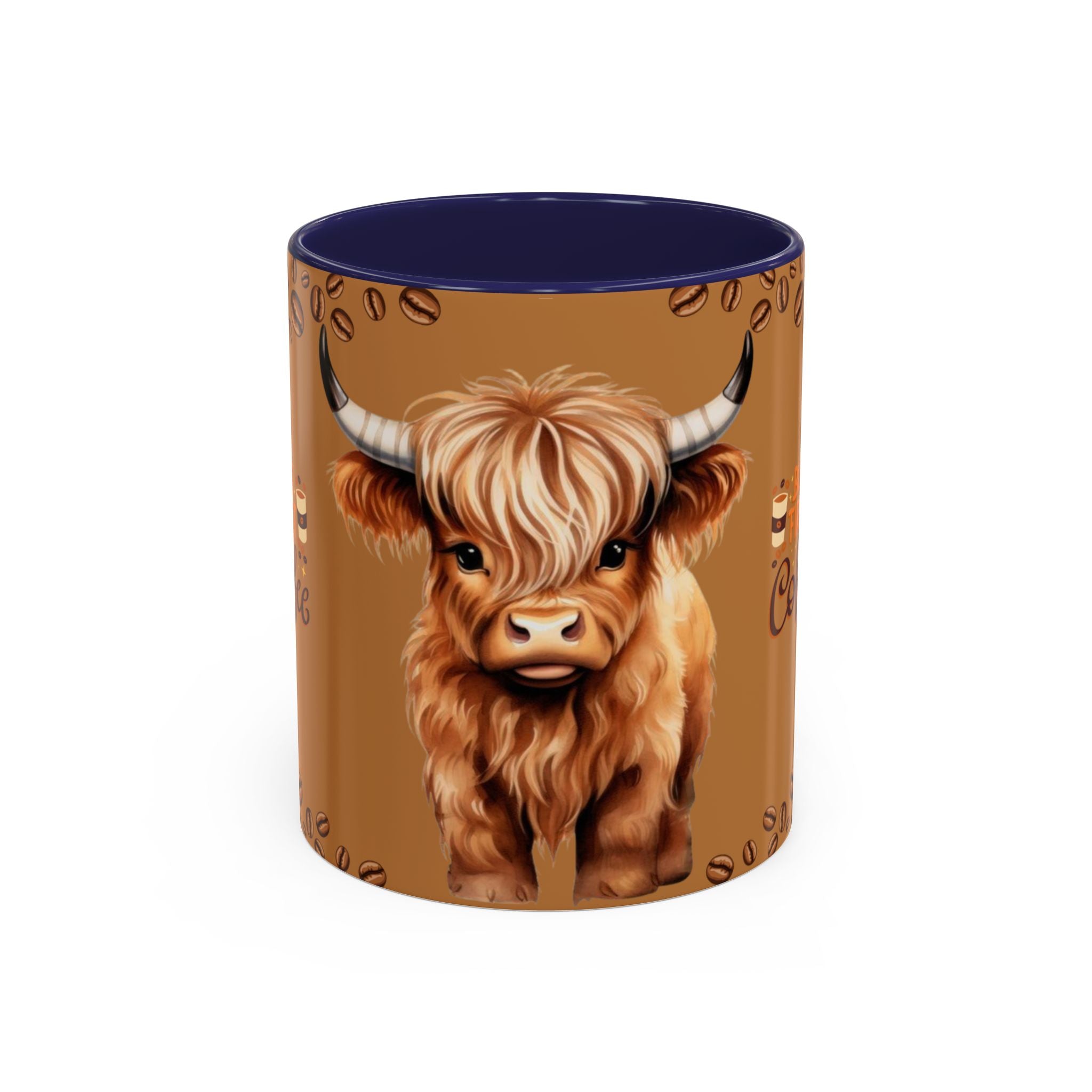 Highland Cow Coffee Mug — 'But First Coffee' Highland Cow Accent Mug (11/15oz)