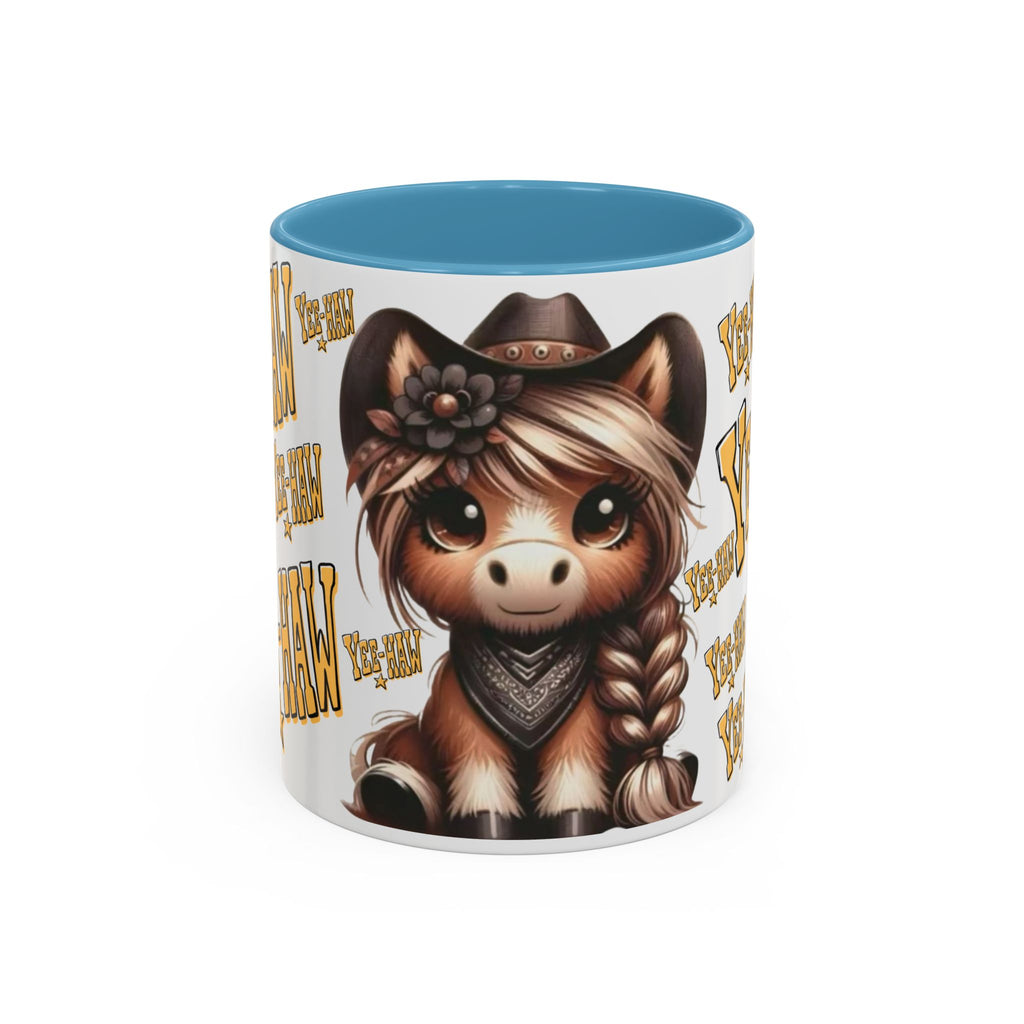 Cowgirl Pony Illustration Mug | Yee-Haw Accent Coffee Mug 11oz/15oz