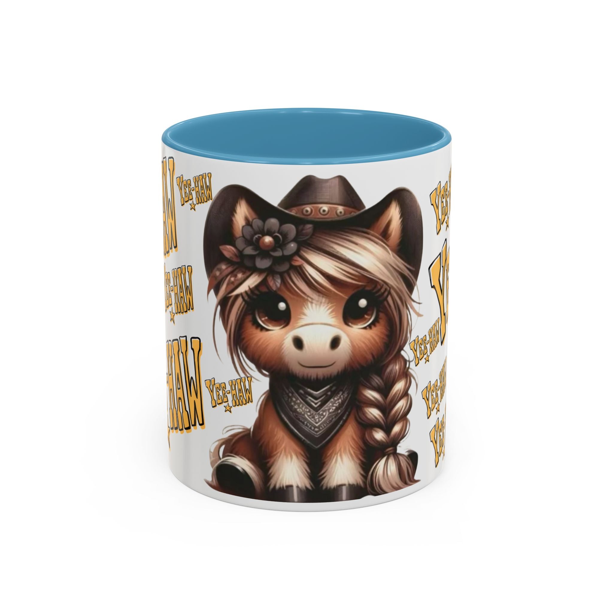 Cowgirl Pony Illustration Mug | Yee-Haw Accent Coffee Mug 11oz/15oz