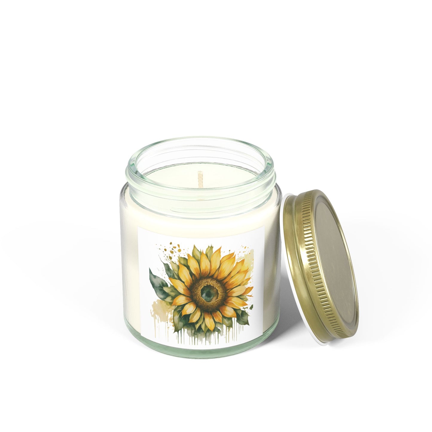 Sunflower Scented Candles - Relaxing Aromatherapy, Home Decor Gift, Coconut Apricot Wax, Perfect for Any Occasion, Eco-Friendly