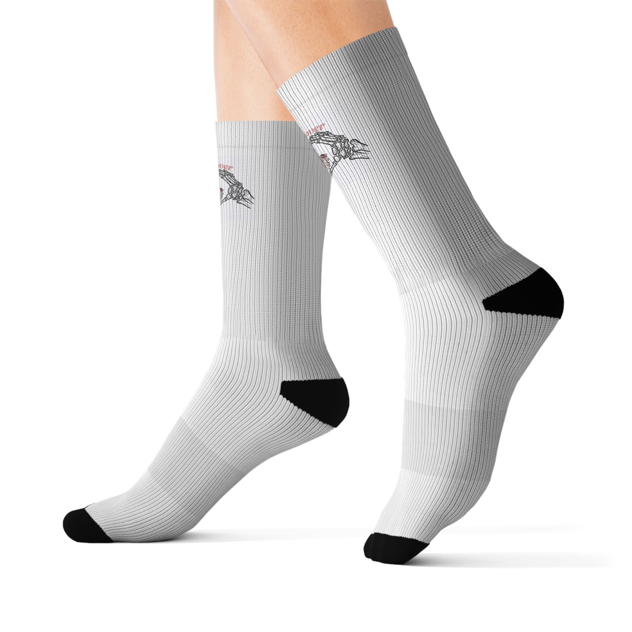 Stylish Sublimation Socks with Winged Design - Perfect for Casual Wear and Gifts
