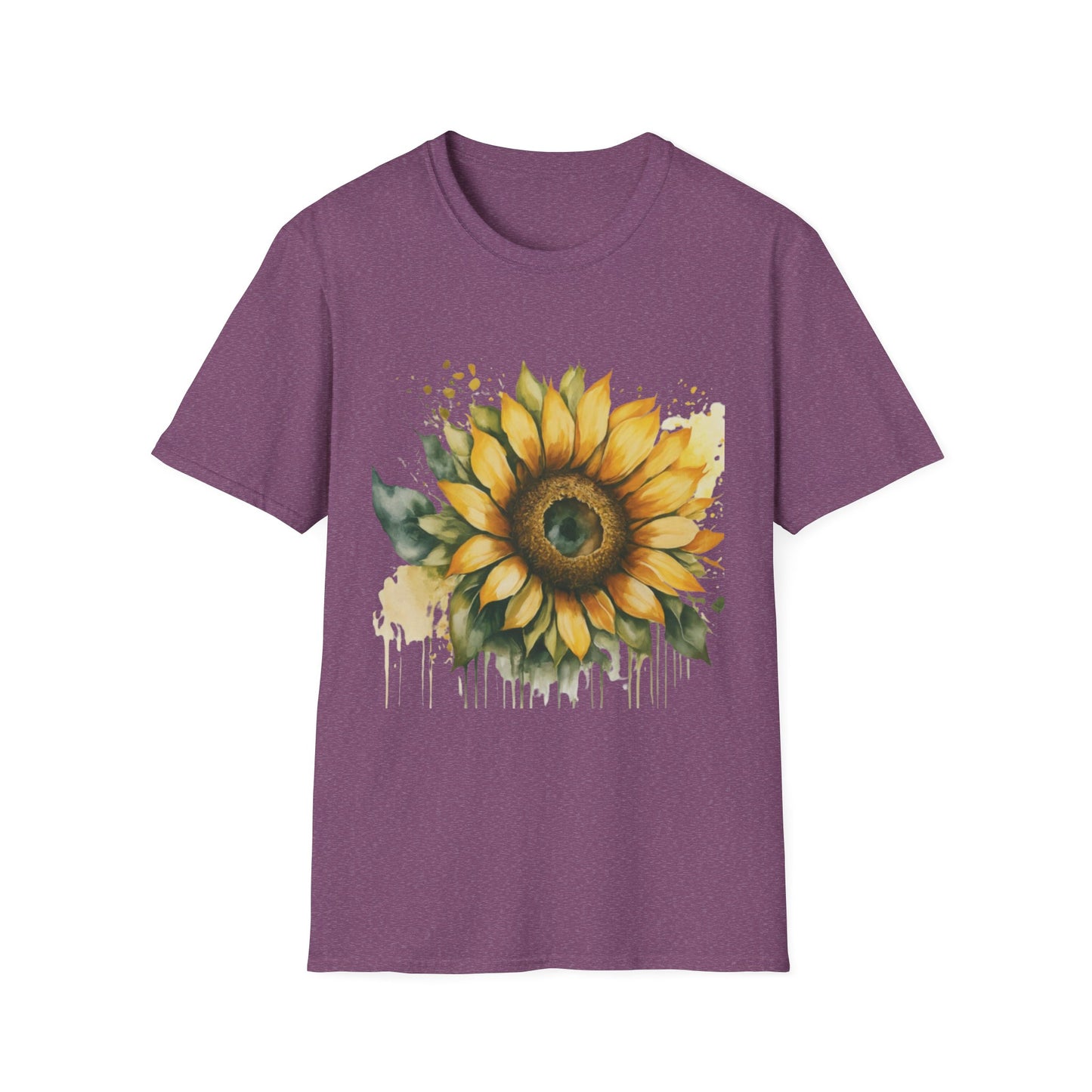 Sunflower Unisex Softstyle T-Shirt | Floral Tee for Nature Lovers, Gift for Birthdays, Summer Parties, Garden Events, Eco-Friendly Fashion