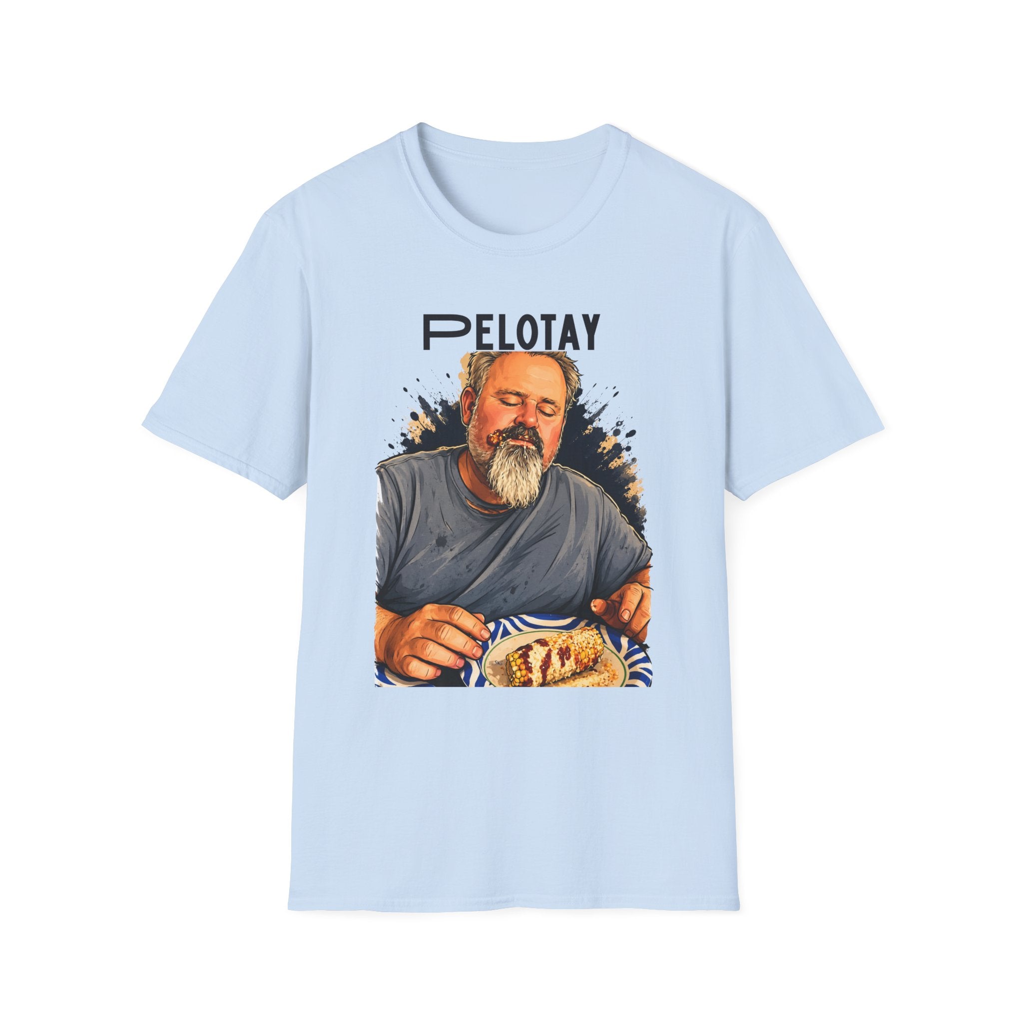 Pelotay Portrait T‑Shirt — Relaxed Bearded Man Graphic Tee