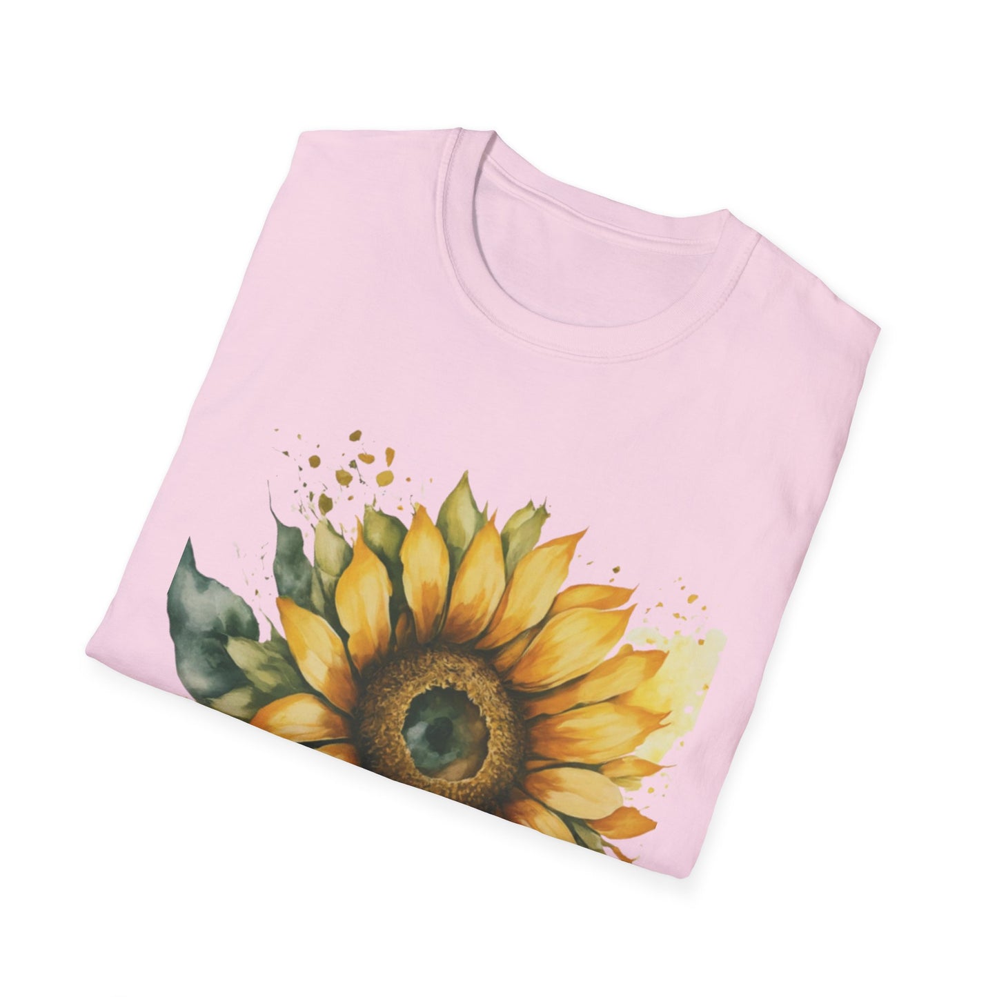 Sunflower Unisex Softstyle T-Shirt | Floral Tee for Nature Lovers, Gift for Birthdays, Summer Parties, Garden Events, Eco-Friendly Fashion