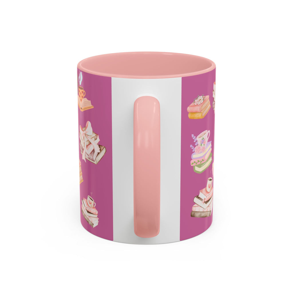 Highland Cow Coffee Mug — Cute Floral Heart Cow Accent Mug (11/15oz)