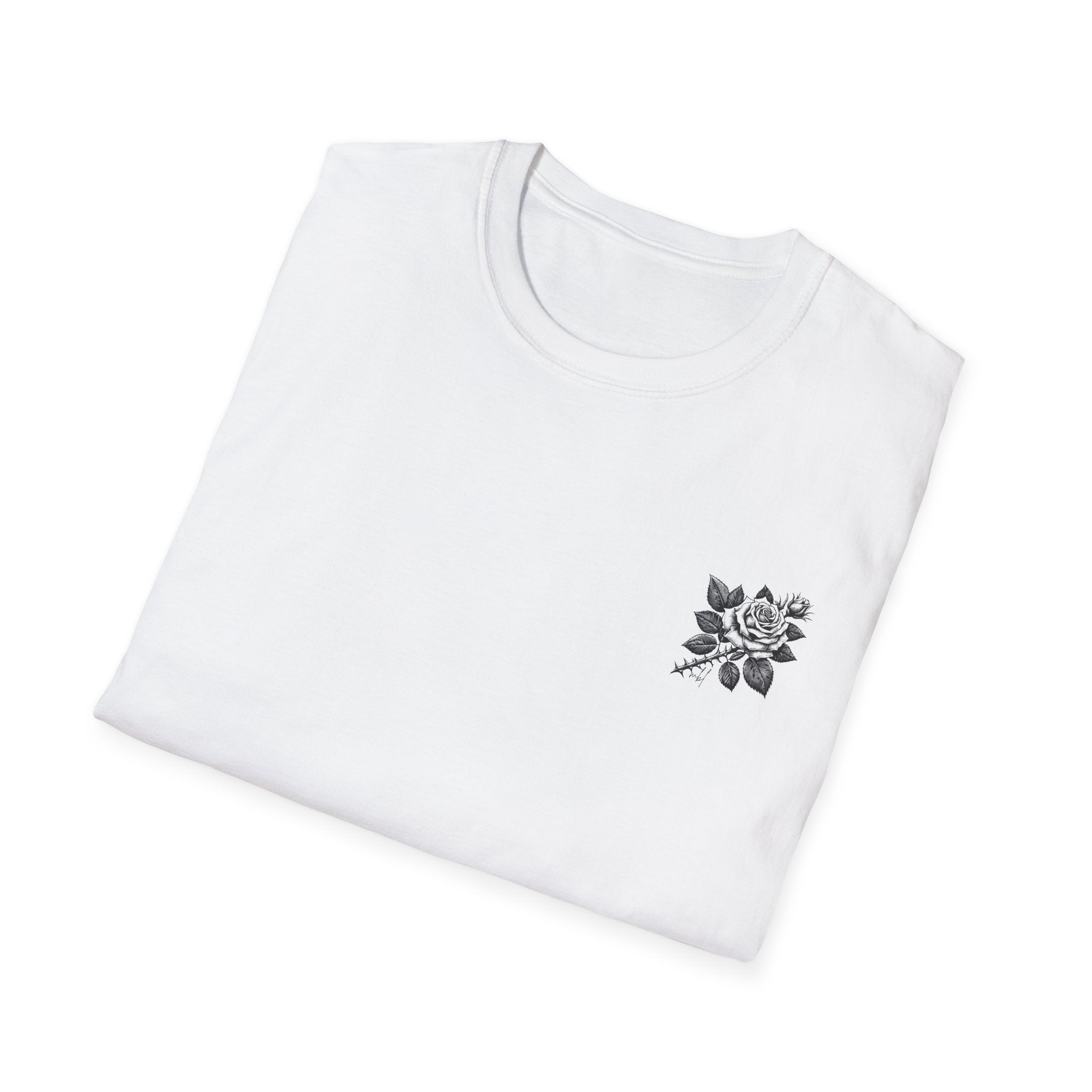 Romantic Skull Hearts Unisex Softstyle T-Shirt