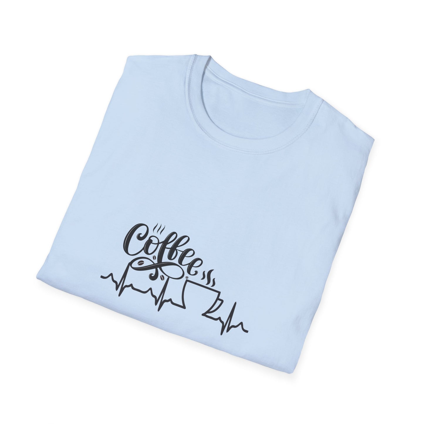 Coffee is Life Unisex Softstyle T-Shirt | Funny Coffee Tee, Gift for Coffee Lovers, Casual Wear, Caffeine Addict Shirt