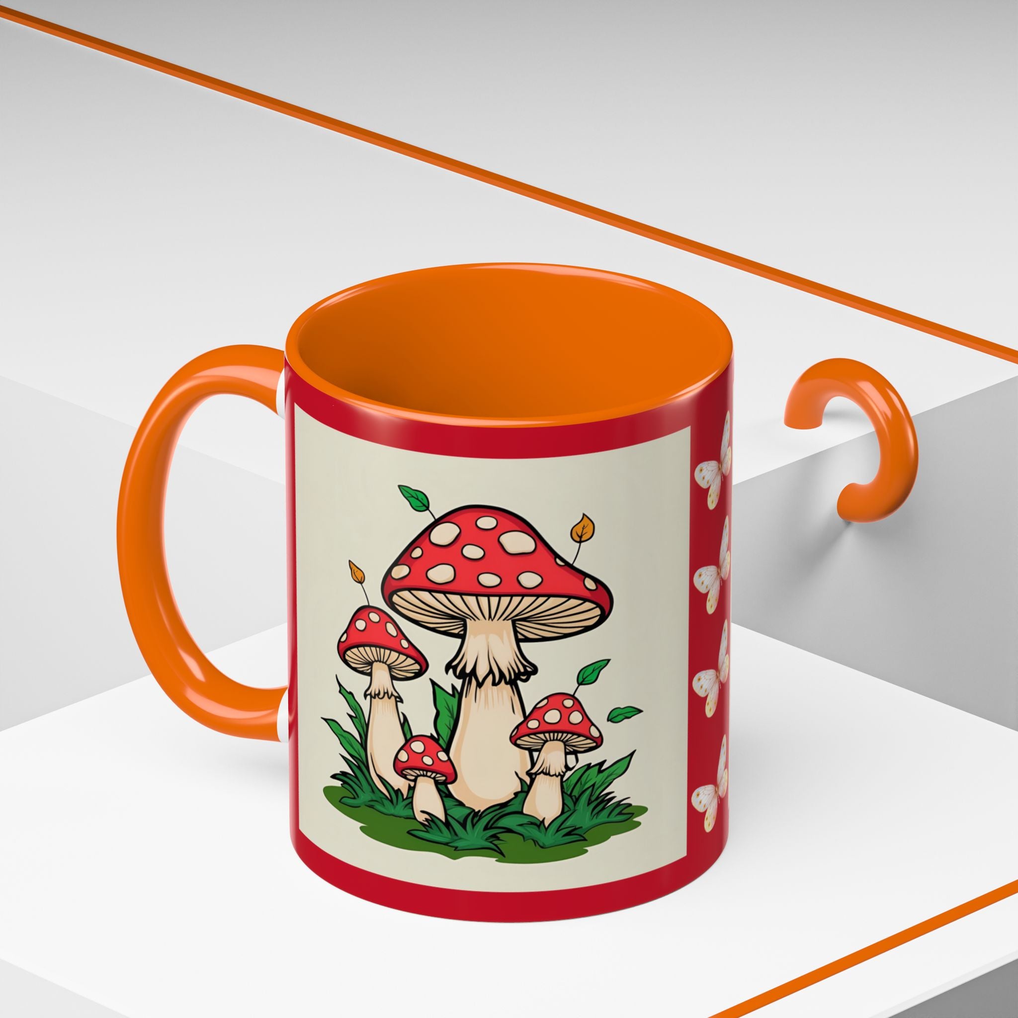 Mushroom Coffee Mug Accent Toadstool Design
