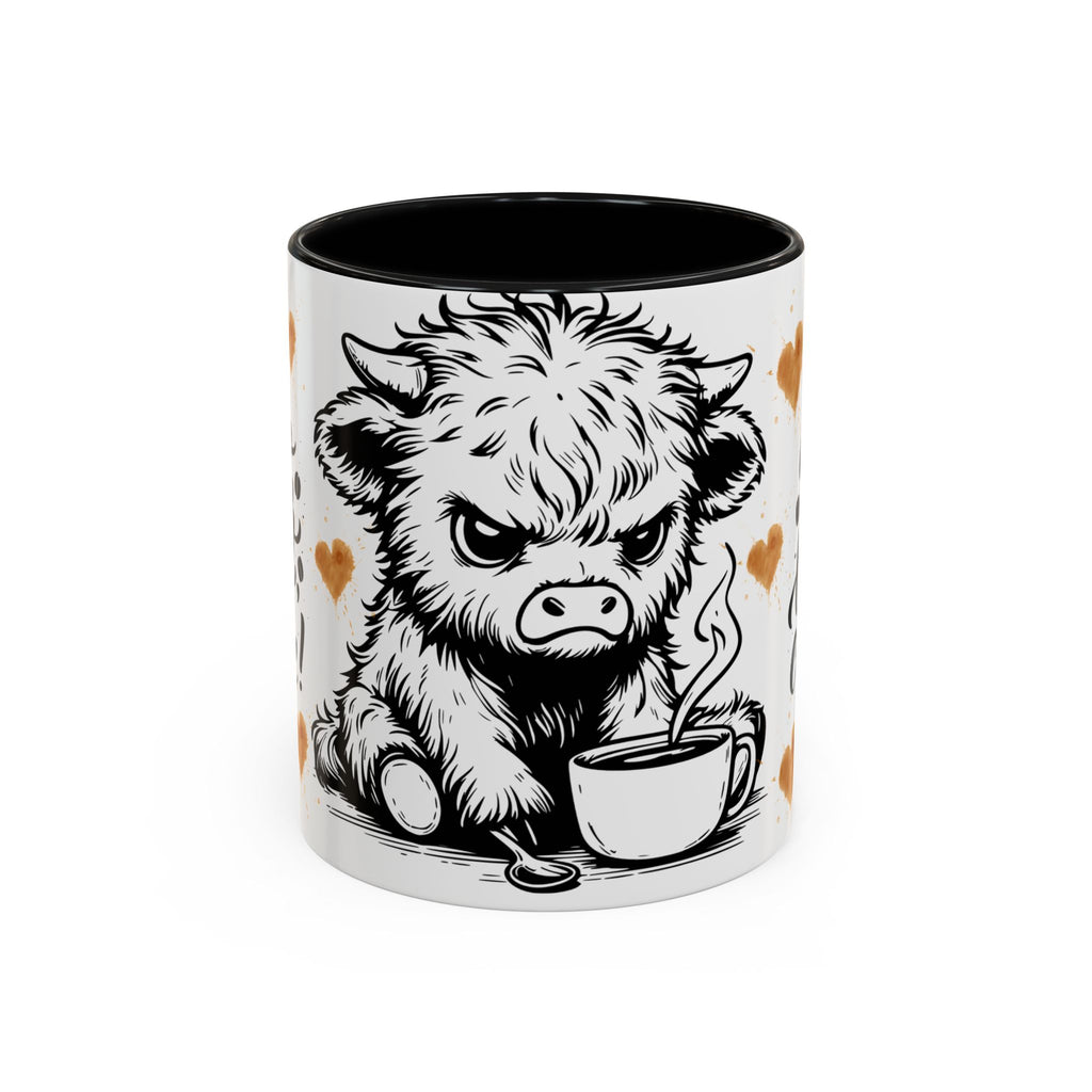Grumpy Baby Bison But First Coffee mug | Accent Coffee Mug 11oz/15oz