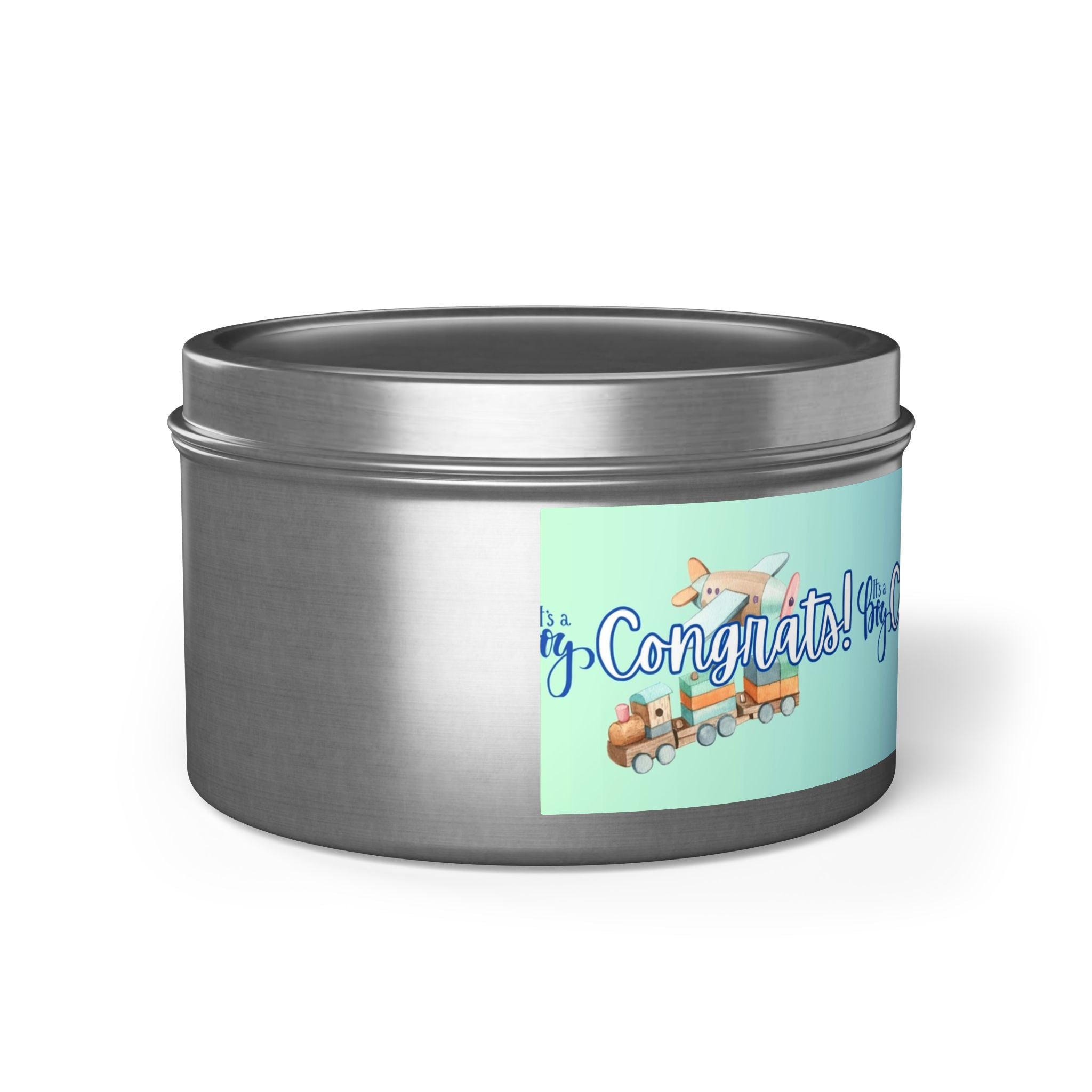 "Welcome to the World" - A Collection of Boy Baby Candles! Tin Candles