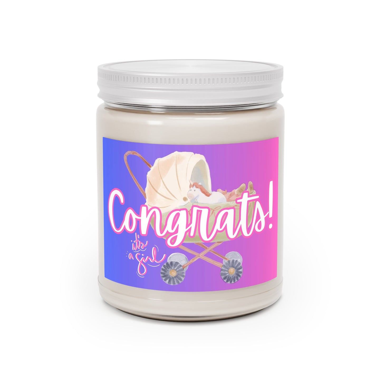 Celebrate a Little Princess with "Welcome to the World" Scented Candles, 9oz