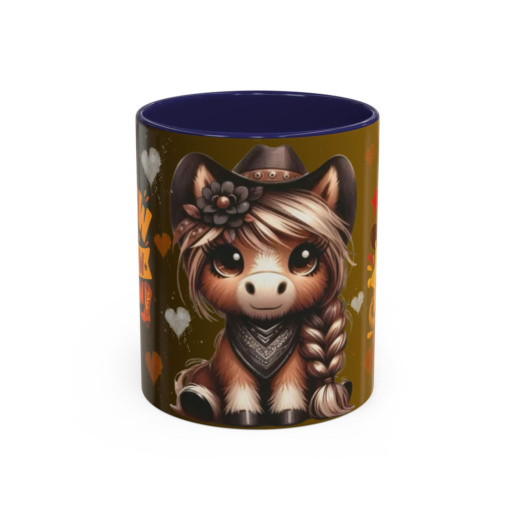 Cowgirl Pony Mug | Accent Coffee Mug 11oz 15oz, Western Cute Horse Design