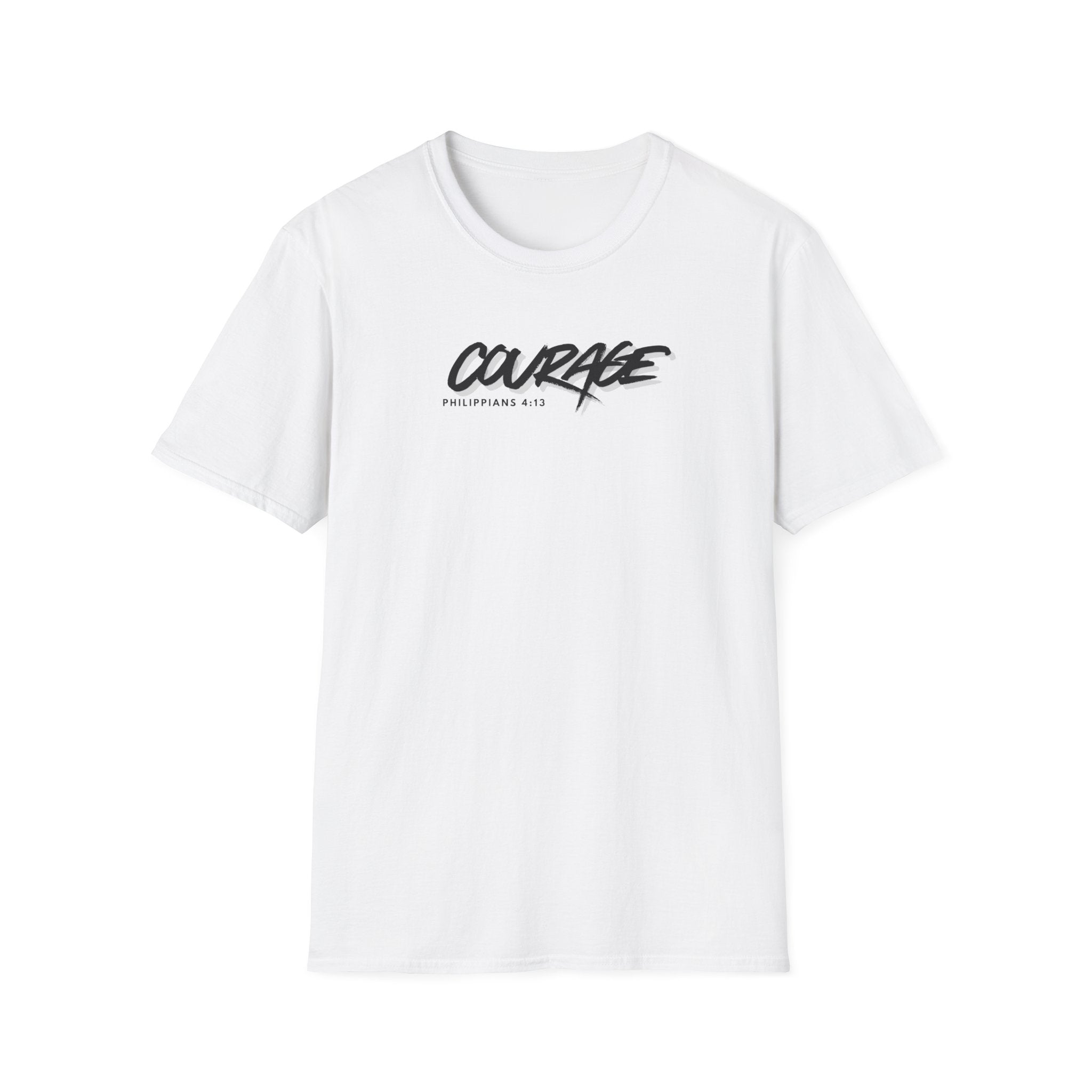 Courage Unisex Softstyle T-Shirt | Empowering Fashion, Inspirational Gift, Casual Wear, Motivational Tee, Everyday Comfort