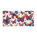 Colorful Butterfly Beach Towel | Vibrant Summer Towel for Poolside Fun, Picnics, Camping, Travel